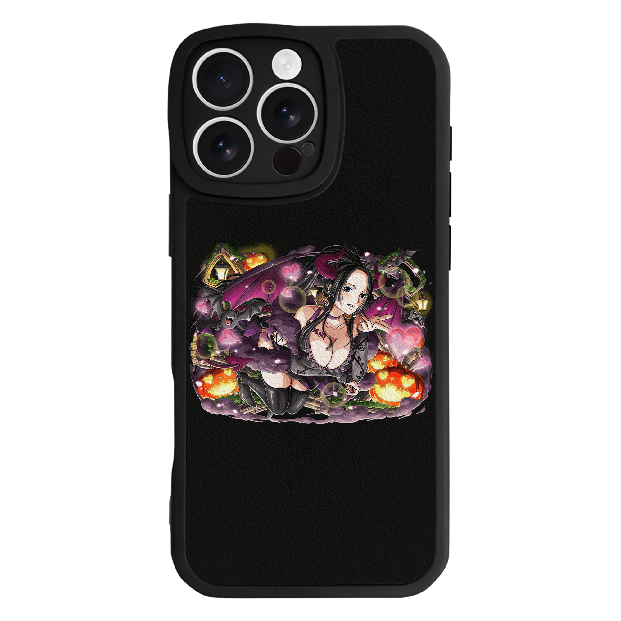 （画像用） ワンピース ボア・ハンコック ONE PIECE Boa·Hancock 【iPhone 16シリーズ対応】シリコンスマホケース（レザー調） 材質：シリコン